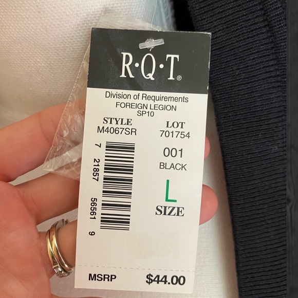 ⭐️3 for$20 R•Q•T size L Black Jacket/Cardigan dress sweater NWT - Picture 8 of 9